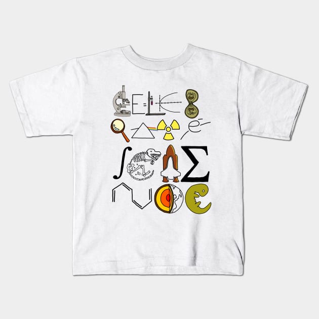 Celebrate Science. Kids T-Shirt by hereticwear